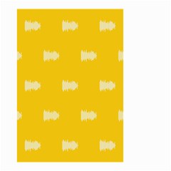 Waveform Disco Wahlin Retina White Yellow Small Garden Flag (Two Sides)