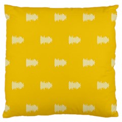 Waveform Disco Wahlin Retina White Yellow Standard Flano Cushion Case (One Side)