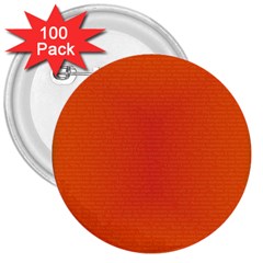Scarlet Pimpernel Writing Orange Green 3  Buttons (100 Pack) 