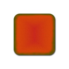 Scarlet Pimpernel Writing Orange Green Rubber Coaster (square) 