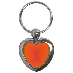 Scarlet Pimpernel Writing Orange Green Key Chains (heart)  by Mariart