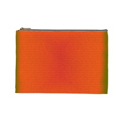 Scarlet Pimpernel Writing Orange Green Cosmetic Bag (large) 