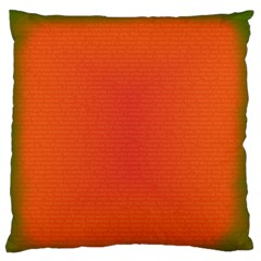 Scarlet Pimpernel Writing Orange Green Standard Flano Cushion Case (two Sides)