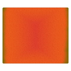 Scarlet Pimpernel Writing Orange Green Double Sided Flano Blanket (small) 