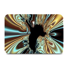 Silver Gold Hole Black Space Plate Mats by Mariart