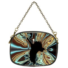 Silver Gold Hole Black Space Chain Purses (one Side)  by Mariart