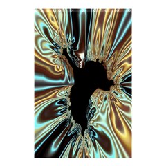 Silver Gold Hole Black Space Shower Curtain 48  X 72  (small)  by Mariart