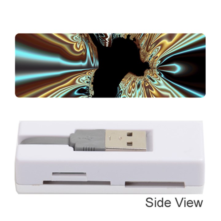 Silver Gold Hole Black Space Memory Card Reader (Stick) 