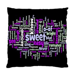 Writing Color Rainbow Sweer Love Standard Cushion Case (one Side) by Mariart