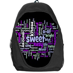 Writing Color Rainbow Sweer Love Backpack Bag