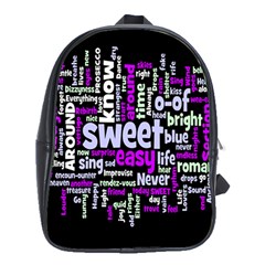 Writing Color Rainbow Sweer Love School Bags (xl)  by Mariart