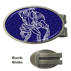 Aquarius Zodiac Star Money Clips (oval) 