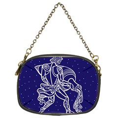 Aquarius Zodiac Star Chain Purses (two Sides)  by Mariart