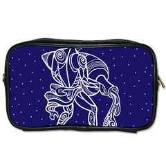 Aquarius Zodiac Star Toiletries Bags by Mariart