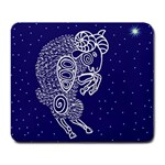 Aries Zodiac Star Large Mousepads Front