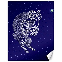 Aries Zodiac Star Canvas 18  X 24   by Mariart