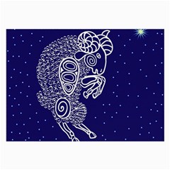 Aries Zodiac Star Large Glasses Cloth by Mariart