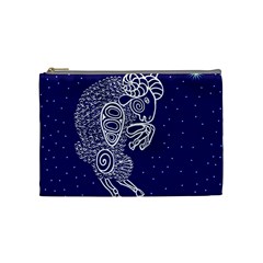 Aries Zodiac Star Cosmetic Bag (medium)  by Mariart