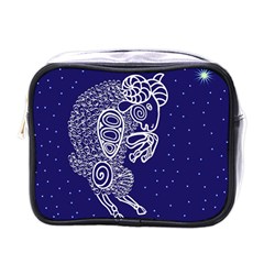 Aries Zodiac Star Mini Toiletries Bags by Mariart