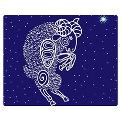 Aries Zodiac Star Double Sided Flano Blanket (medium) 