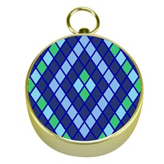 Blue Diamonds Green Grey Plaid Line Chevron Gold Compasses