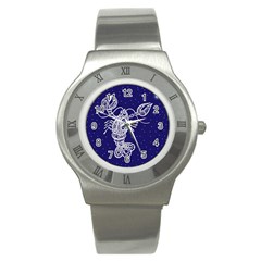 Cancer Zodiac Star Stainless Steel Watch by Mariart