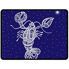 Cancer Zodiac Star Fleece Blanket (large)  by Mariart