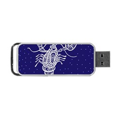 Cancer Zodiac Star Portable Usb Flash (two Sides) by Mariart