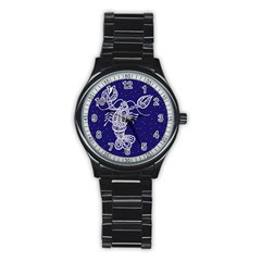 Cancer Zodiac Star Stainless Steel Round Watch by Mariart