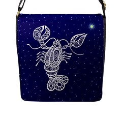 Cancer Zodiac Star Flap Messenger Bag (l) 
