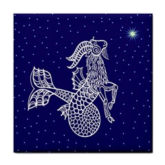 Capricorn Zodiac Star Tile Coasters by Mariart