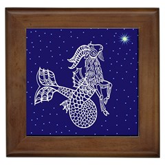 Capricorn Zodiac Star Framed Tiles by Mariart