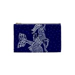 Capricorn Zodiac Star Cosmetic Bag (Small)  Front