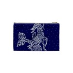 Capricorn Zodiac Star Cosmetic Bag (Small)  Back