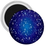 Astrology Illness Prediction Zodiac Star 3  Magnets Front