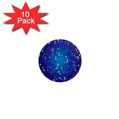 Astrology Illness Prediction Zodiac Star 1  Mini Magnet (10 Pack)  by Mariart