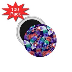 Bird Feathers Color Rainbow Animals Fly 1 75  Magnets (100 Pack) 