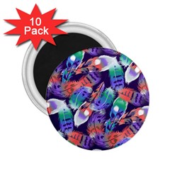 Bird Feathers Color Rainbow Animals Fly 2 25  Magnets (10 Pack) 