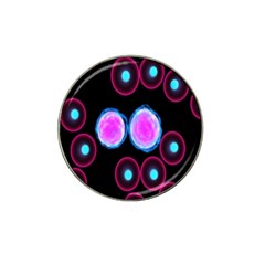 Cell Egg Circle Round Polka Red Purple Blue Light Black Hat Clip Ball Marker (10 Pack) by Mariart