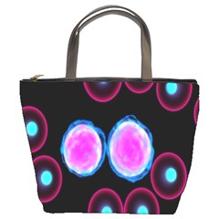 Cell Egg Circle Round Polka Red Purple Blue Light Black Bucket Bags