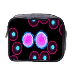 Cell Egg Circle Round Polka Red Purple Blue Light Black Mini Toiletries Bag 2-side by Mariart