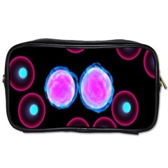 Cell Egg Circle Round Polka Red Purple Blue Light Black Toiletries Bags by Mariart