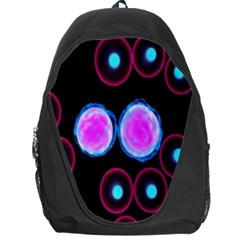Cell Egg Circle Round Polka Red Purple Blue Light Black Backpack Bag by Mariart