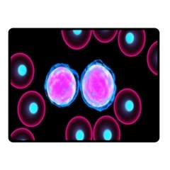 Cell Egg Circle Round Polka Red Purple Blue Light Black Double Sided Fleece Blanket (small) 