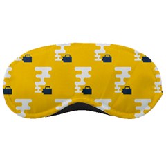 Fog Machine Fogging White Smoke Yellow Sleeping Masks by Mariart