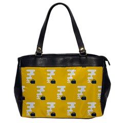 Fog Machine Fogging White Smoke Yellow Office Handbags by Mariart