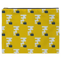 Fog Machine Fogging White Smoke Yellow Cosmetic Bag (xxxl)  by Mariart