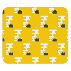 Fog Machine Fogging White Smoke Yellow Double Sided Flano Blanket (small)  by Mariart