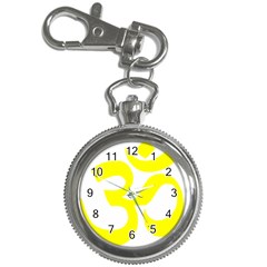 Hindu Om Symbol (maze Yellow) Key Chain Watches by abbeyz71