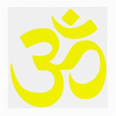 Hindu Om Symbol (maze Yellow) Medium Glasses Cloth (2-side) by abbeyz71